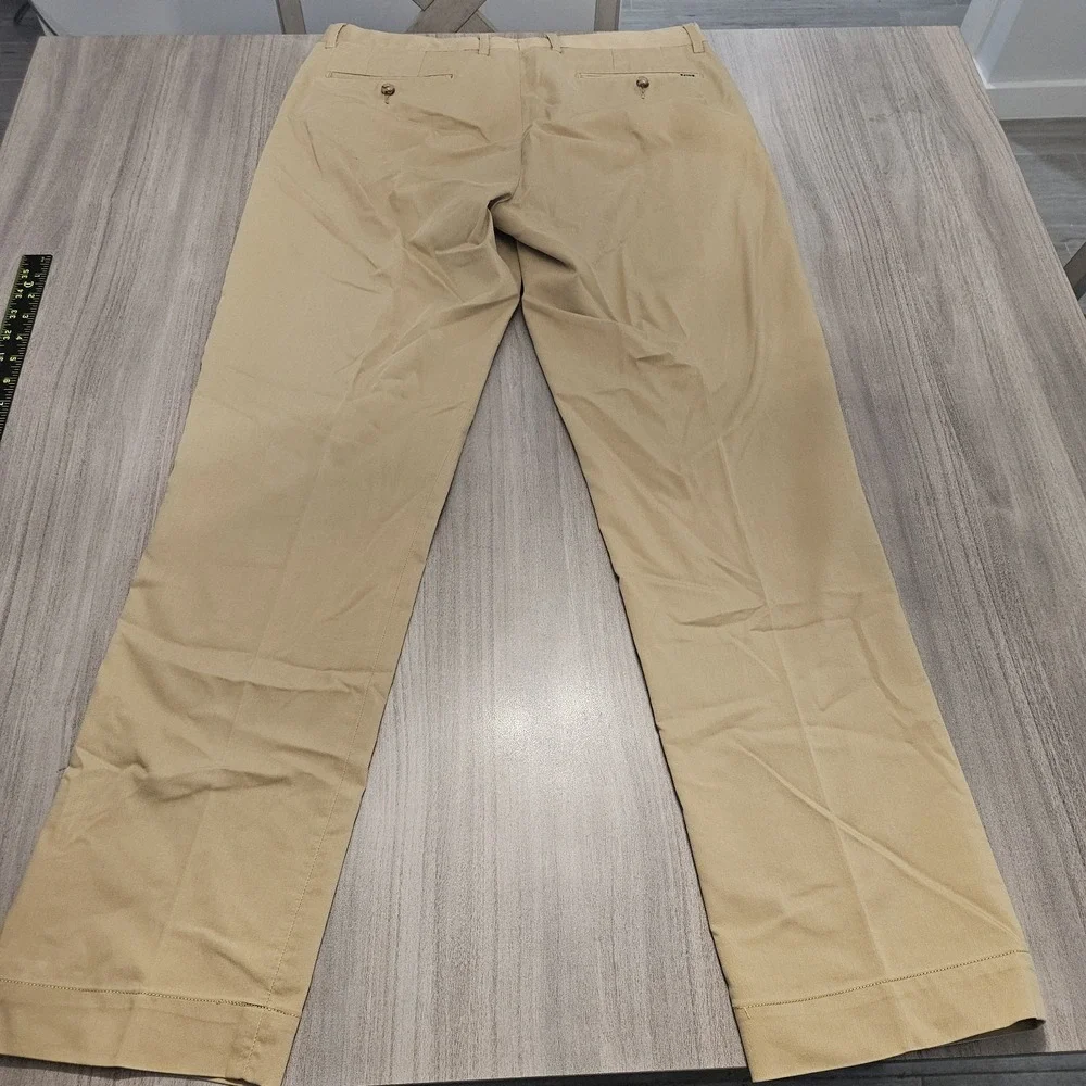 Polo Ralph Lauren Pants Men 33x32(34x31 Actual) Beige Stretch Straight Fit Chino